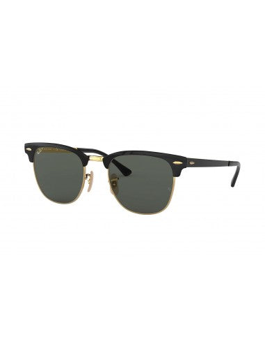 Ray Ban Rb3716 187/58 Clubmaster Metal Negro G-15 Dorado Polarizado