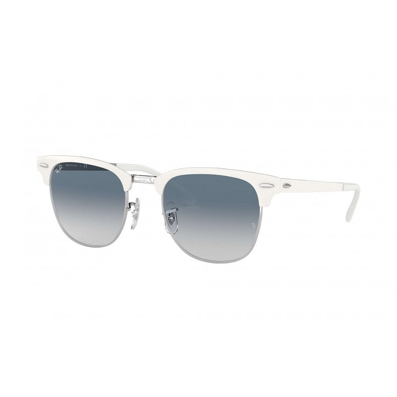 Ray Ban Rb3716 90883F Clubmaster Metal Azul Degradado Blanco