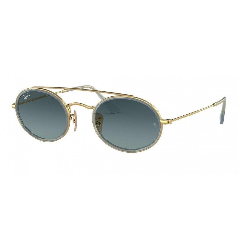 Ray Ban Rb3847n 91233m Oval Double Bridge Azul Degradado