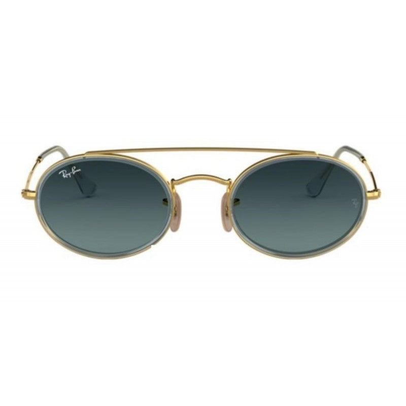 Ray Ban Rb3847n 91233m Oval Double Bridge Azul Degradado