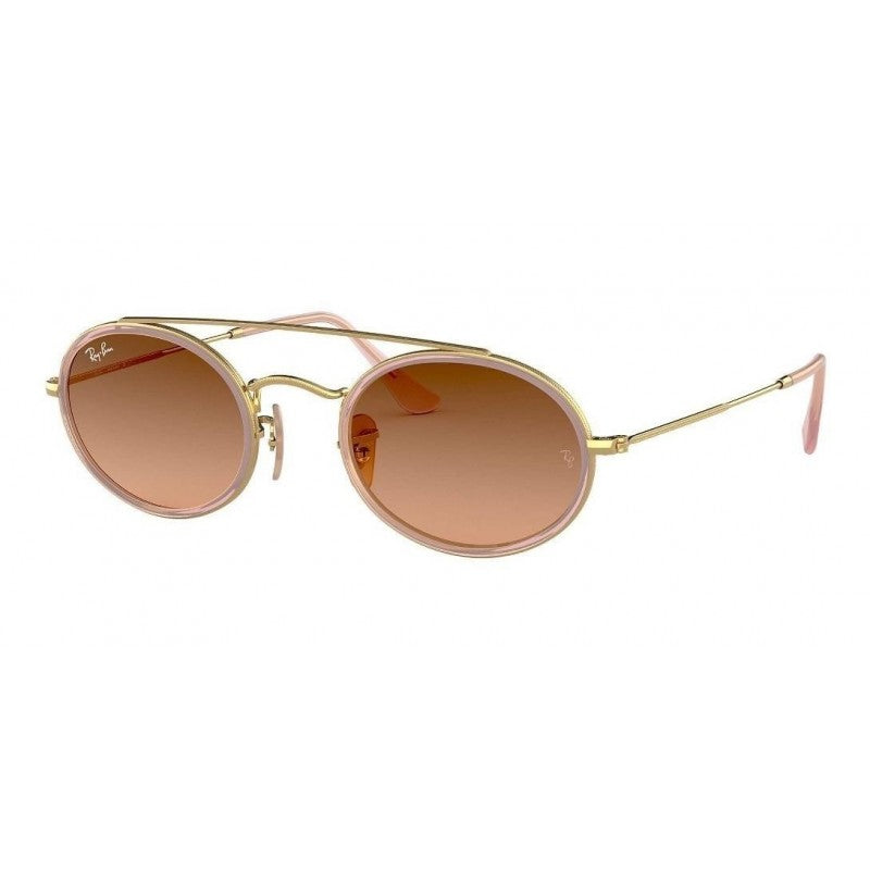 Ray Ban Rb3847n 9125a5 Oval Double Bridge Cafe Degradado