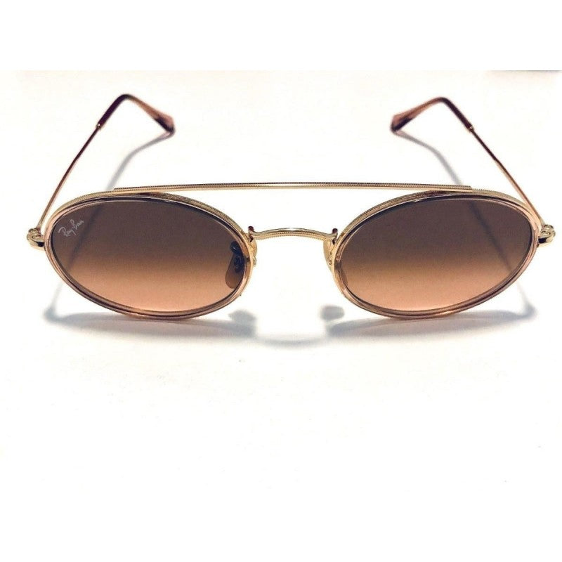 Ray Ban Rb3847n 9125a5 Oval Double Bridge Cafe Degradado