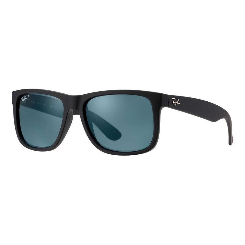 Ray Ban Rb4165 622/2v Justin Azul Polarizado Negro Mate Icon