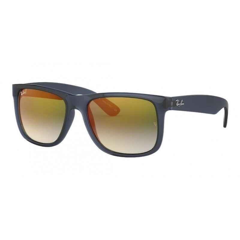 Ray Ban Rb4165 6341t0 Justin Verde Espejo Degradado Azul