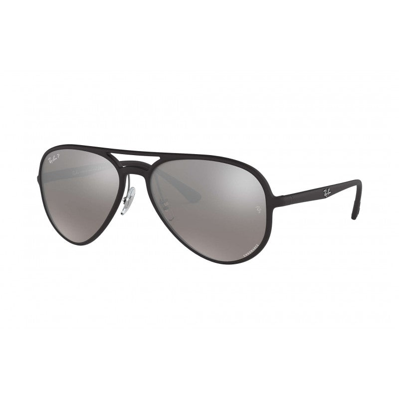 Ray Ban Rb4320-CH 601-S/5J Aviator Chromance Plata Espejo Negro