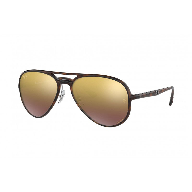 Ray Ban Rb4320-CH 710/6B Aviator Chromance Carey Cafe Espejo