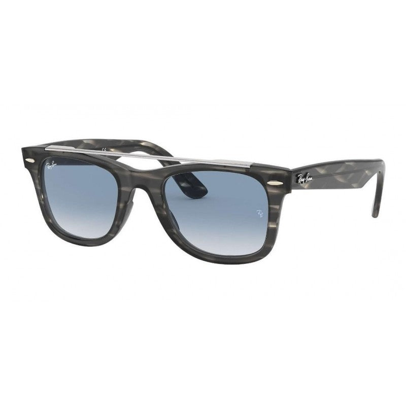 Ray Ban Rb4540 6412/3f Wayfarer Double Bridge Carey Gris Azu