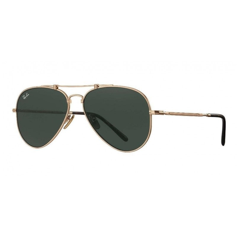 Ray Ban Rb8125 913658 Aviator Titanium White Gold G-15 Icon