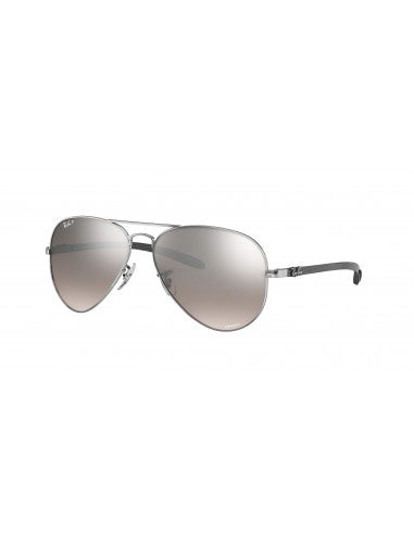 Ray Ban Rb8317CH 003/5J Aviator Chromance Plata Fibra Carbono